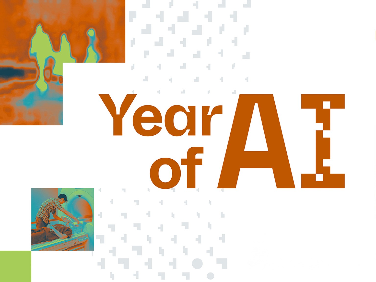 Year of AI at The UT Austin campus graphic